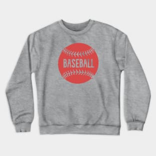 Vintage Retro Baseball Inside Baseball (Red) Crewneck Sweatshirt